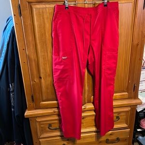 Red Cherokee Workwear Red Scrub Pants